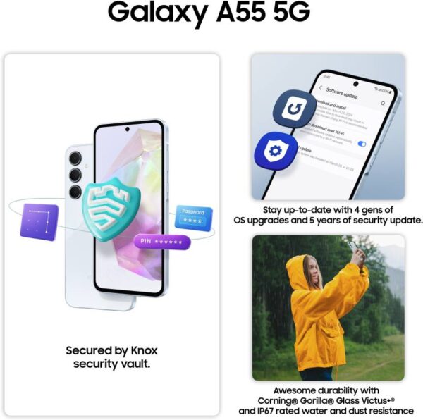 SAMSUNG A55 5G (Awesome Iceblue, 128 GB)  (8 GB RAM) - Image 7